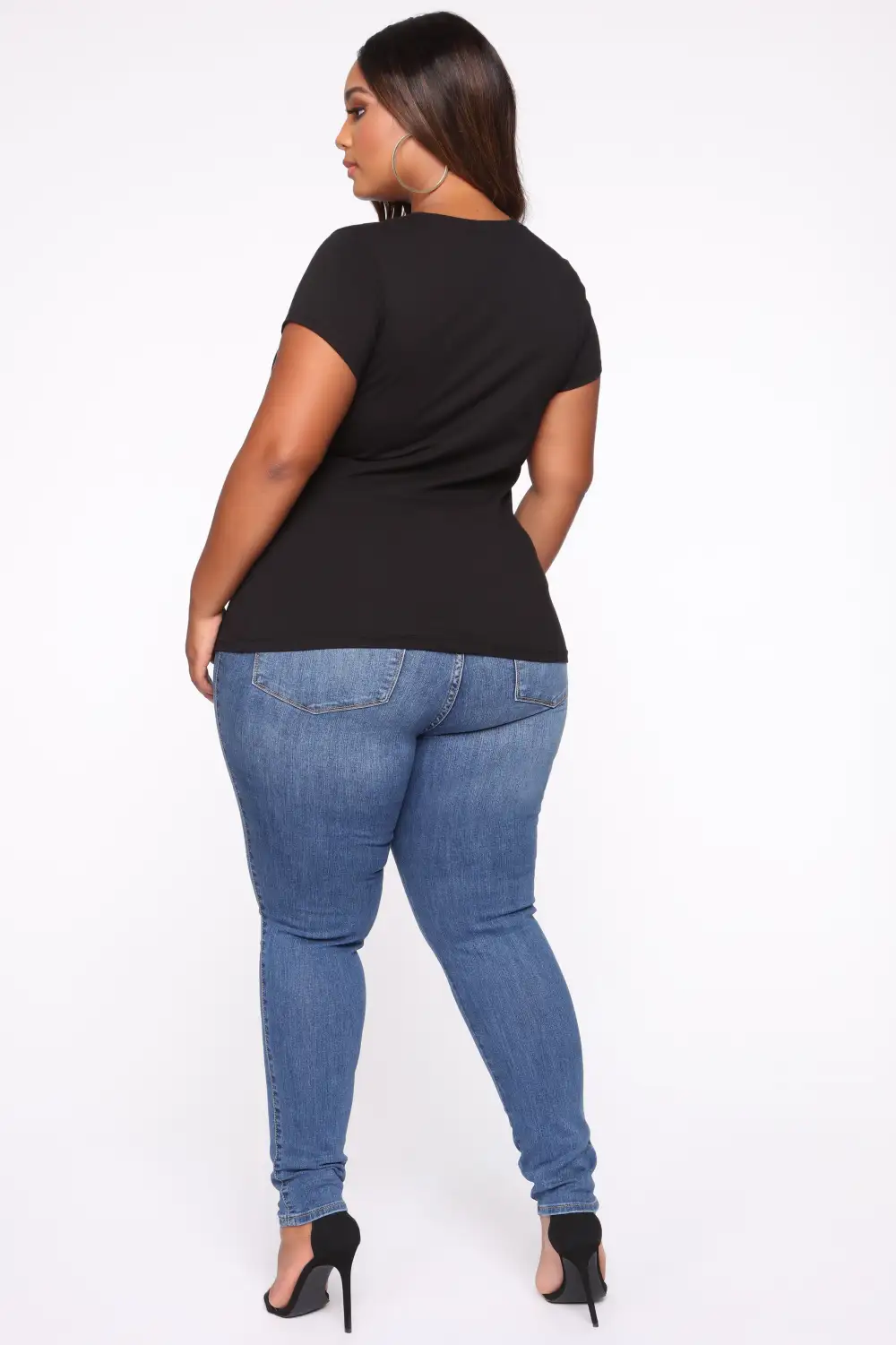 Sabrina Crew Neck Tee - Black