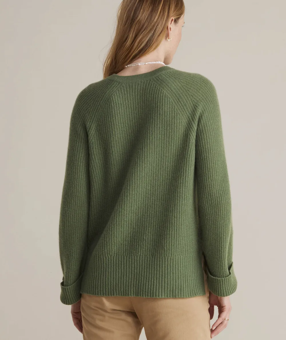 Seaspun Cashmere Ribbed Crewneck Sweater