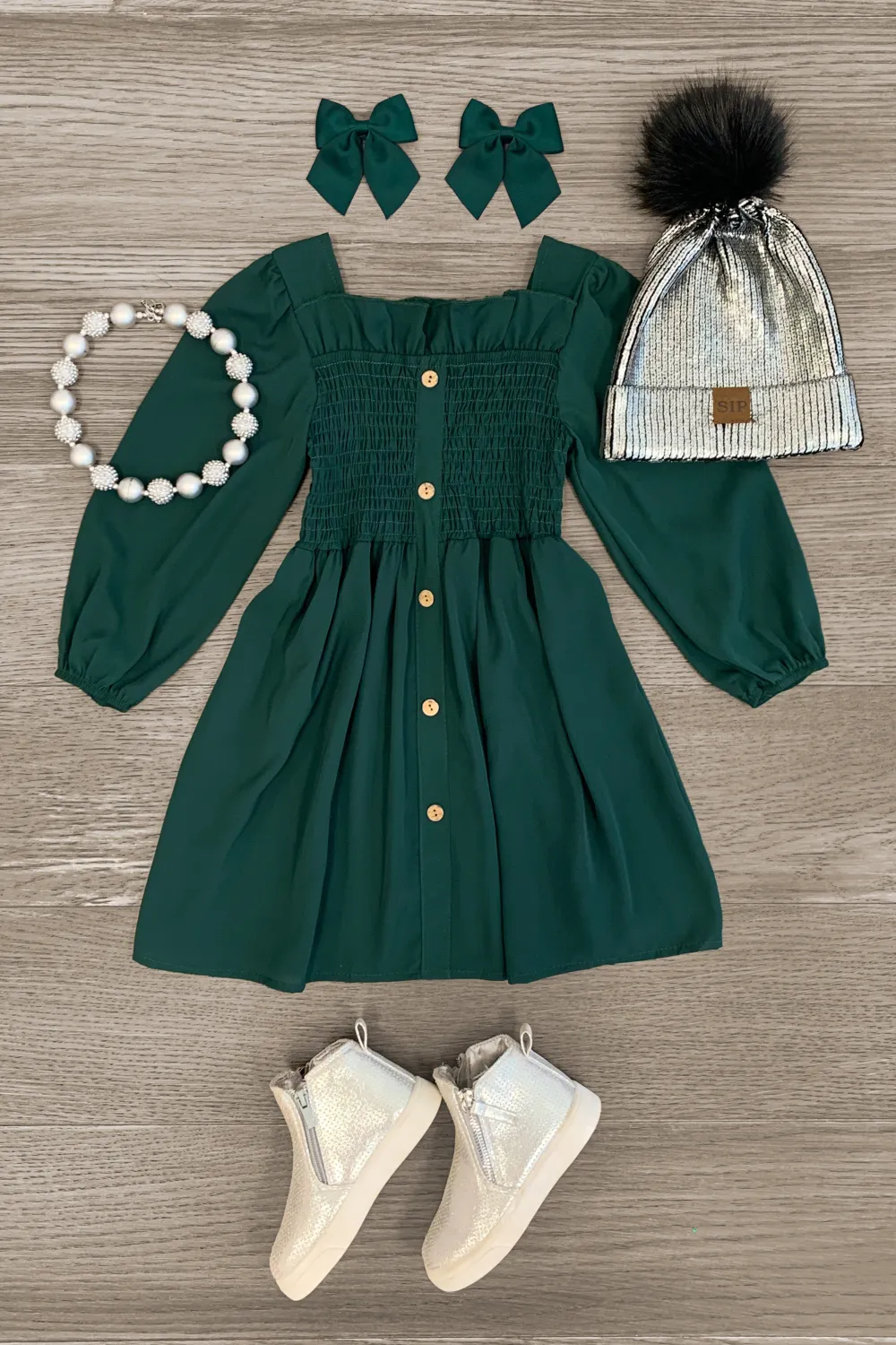 Cinch Long Sleeve Dress