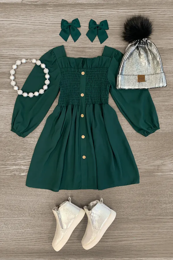 Cinch Long Sleeve Dress