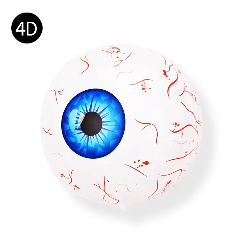 4D 22inch Halloween Foil Inflatable Eyeball Decoration Spooky Halloween Party Supplies Eyeball Balloons Halloween Home Decors