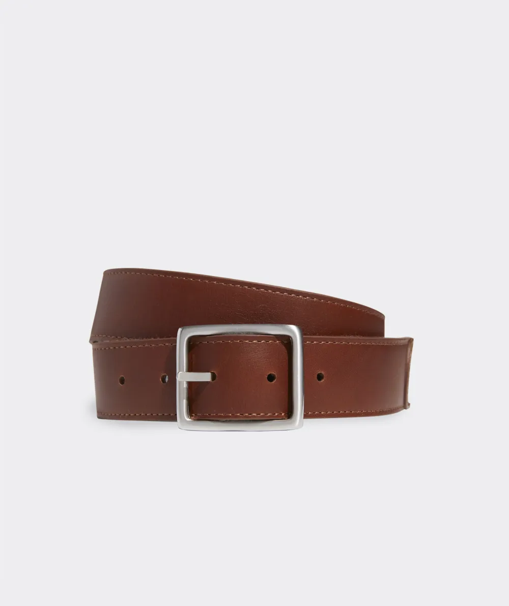 Leather & Webbing Reversible Belt