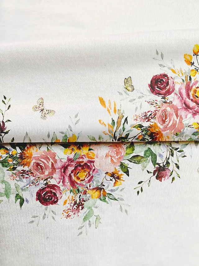 Women's Shirt Blouse Light Blue White Pink Floral Button Print 3/4 Length Sleeve Casual Holiday Basic Round Neck Regular Fit Floral