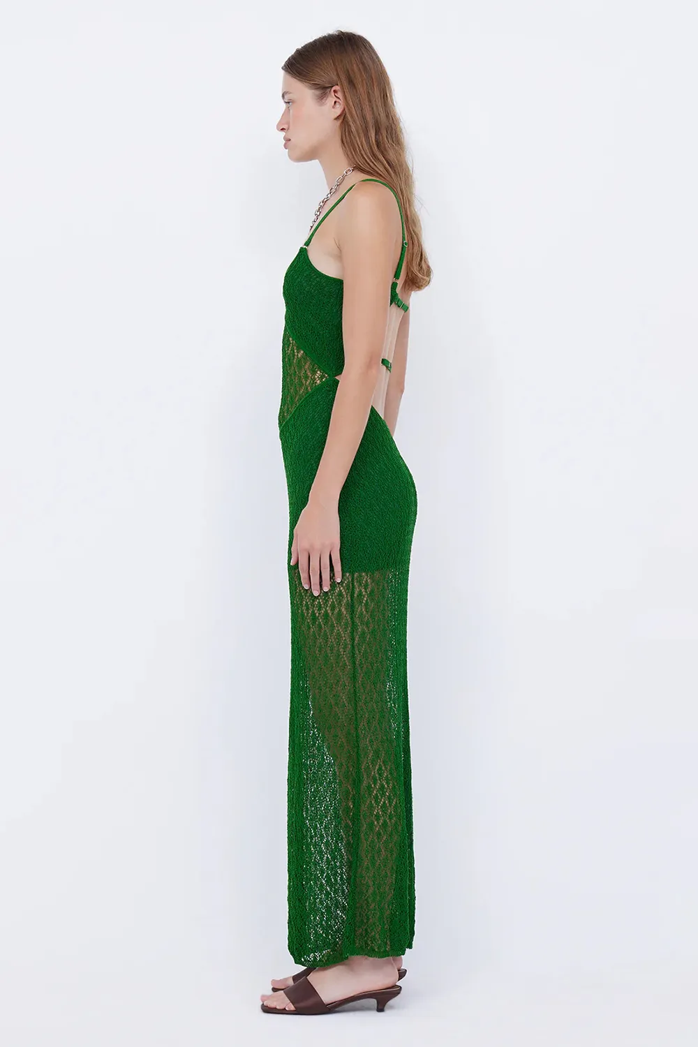 BACKLESS KNIT MAXI DRESS