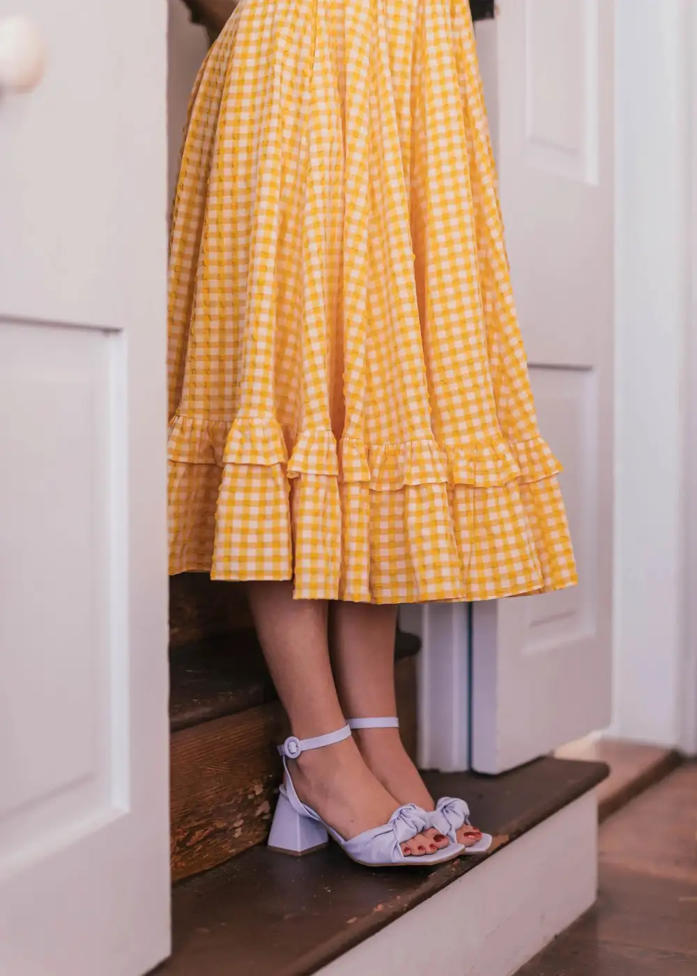 Daze Dress Yellow Gingham