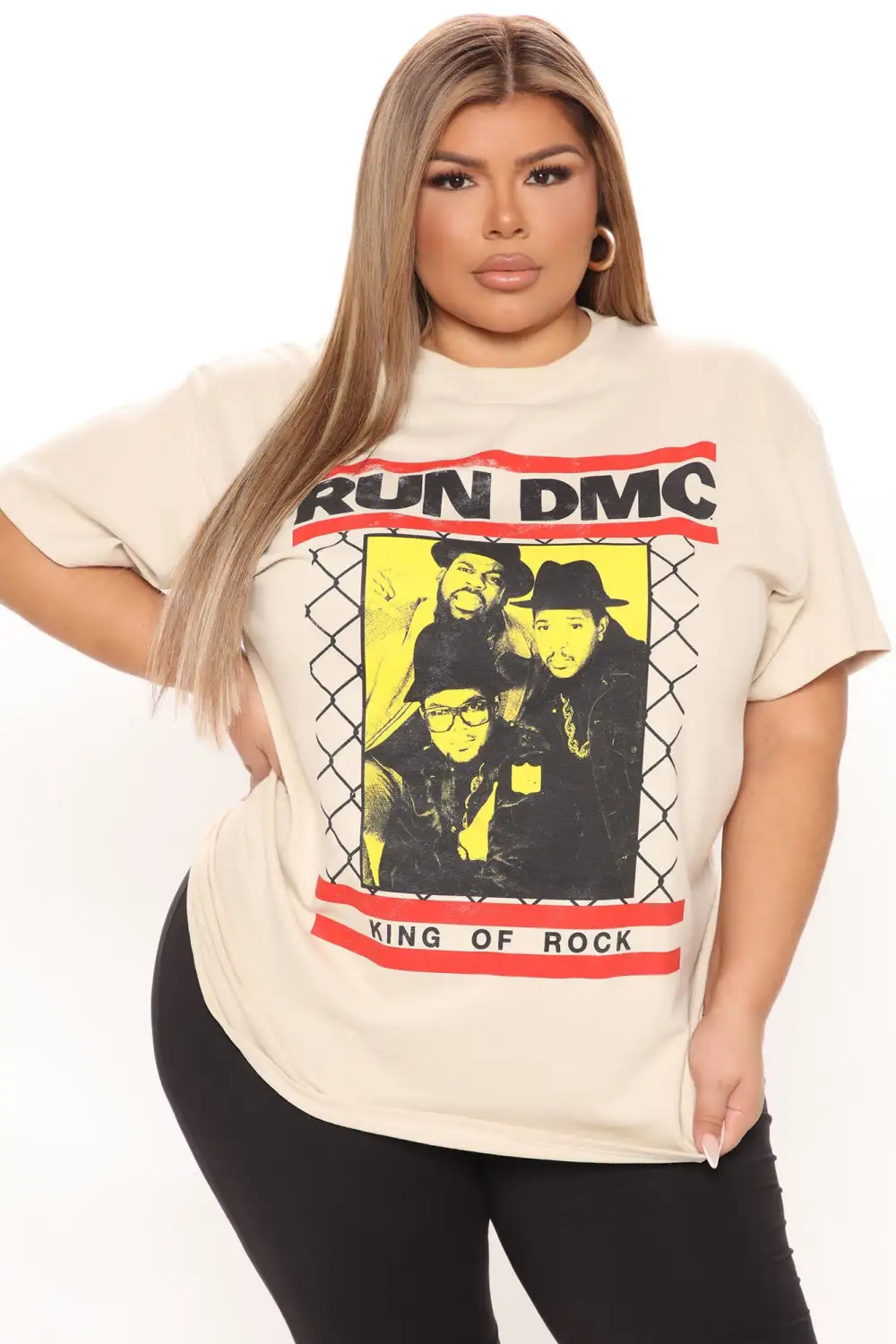 Run DMC King Of Rock Tee - Sand