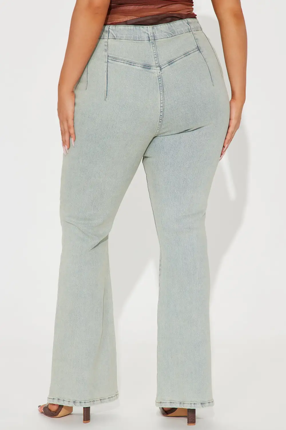 Talking It Out Stretch Flare Jeans - Vintage Wash