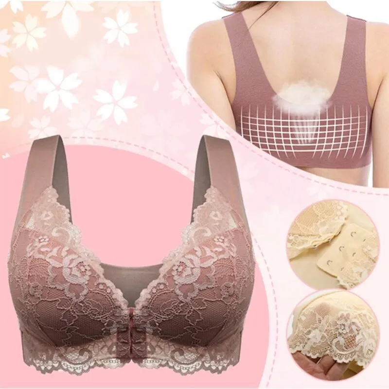 🔥Buy 2 Get 1 Free🔥BRA FOR OLDER WOMEN FRONT CLOSURE 5D SHAPING PUSH UP SEAMLESS NO TRACE BEAUTY BACK SPORTS COMFY BRA