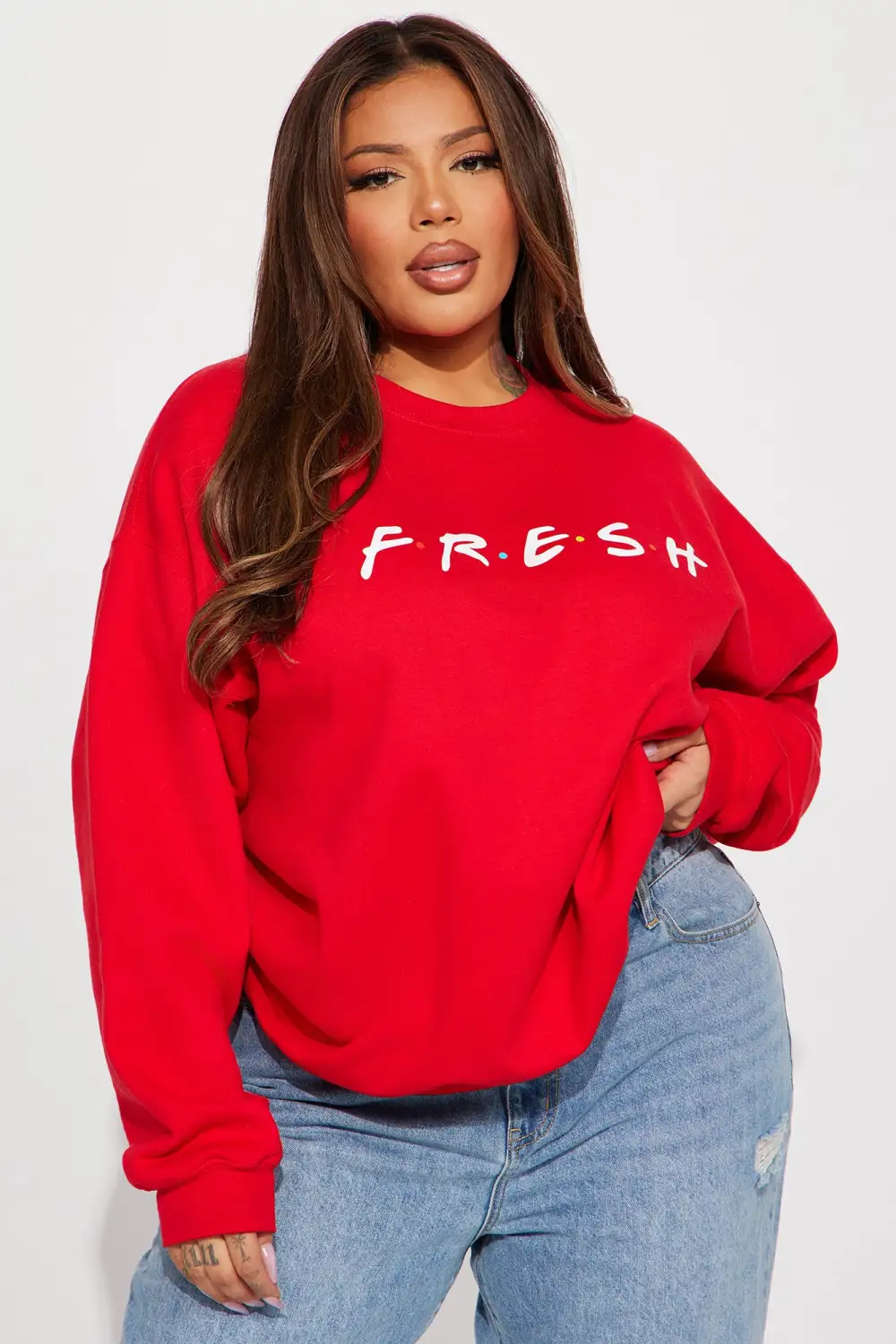 Keeping It Fresh Sweatshirt - Red