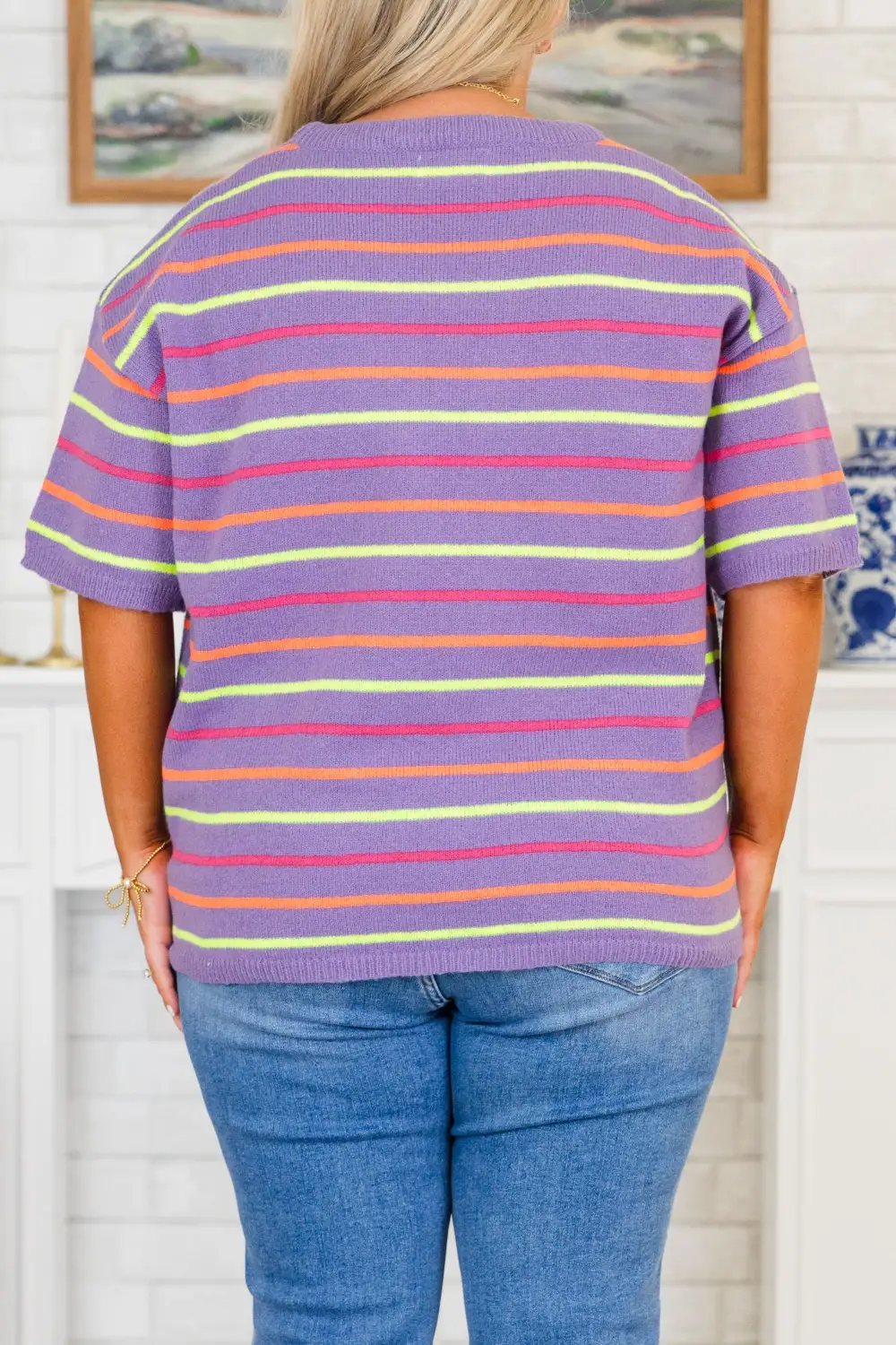 Meet You At Noon Sweater, Purple