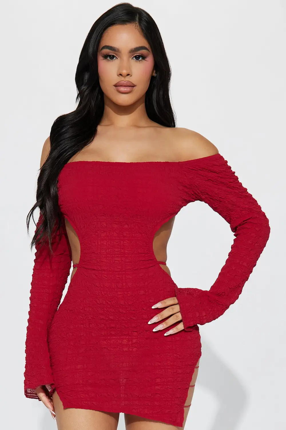 Julia Micro Mini Dress - Red