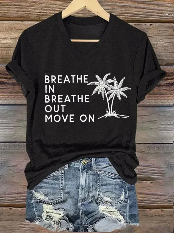 Women's Retro If We Weren'T All Crazy We Would Just Go Insane Print T-Shirt