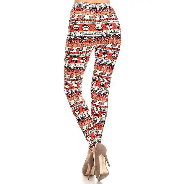 Santa Claus Leggings Jogger Pants Women's Christmas Christmas Christmas Eve Adults' Christmas New Year Eve Polyester Lycra Spandex Pants