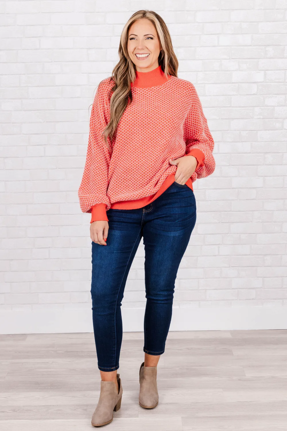 Cherry Picked Sweater, Red