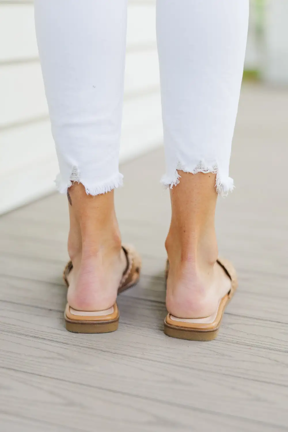 Make You Look Tan Stitched Sandals