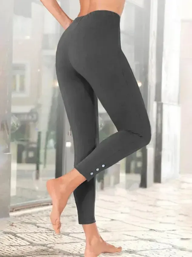 Plain Casual Leggings