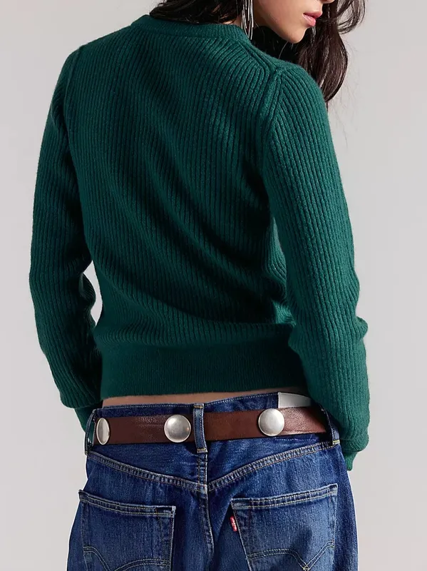 Soft Knit Pullover Sweater Top