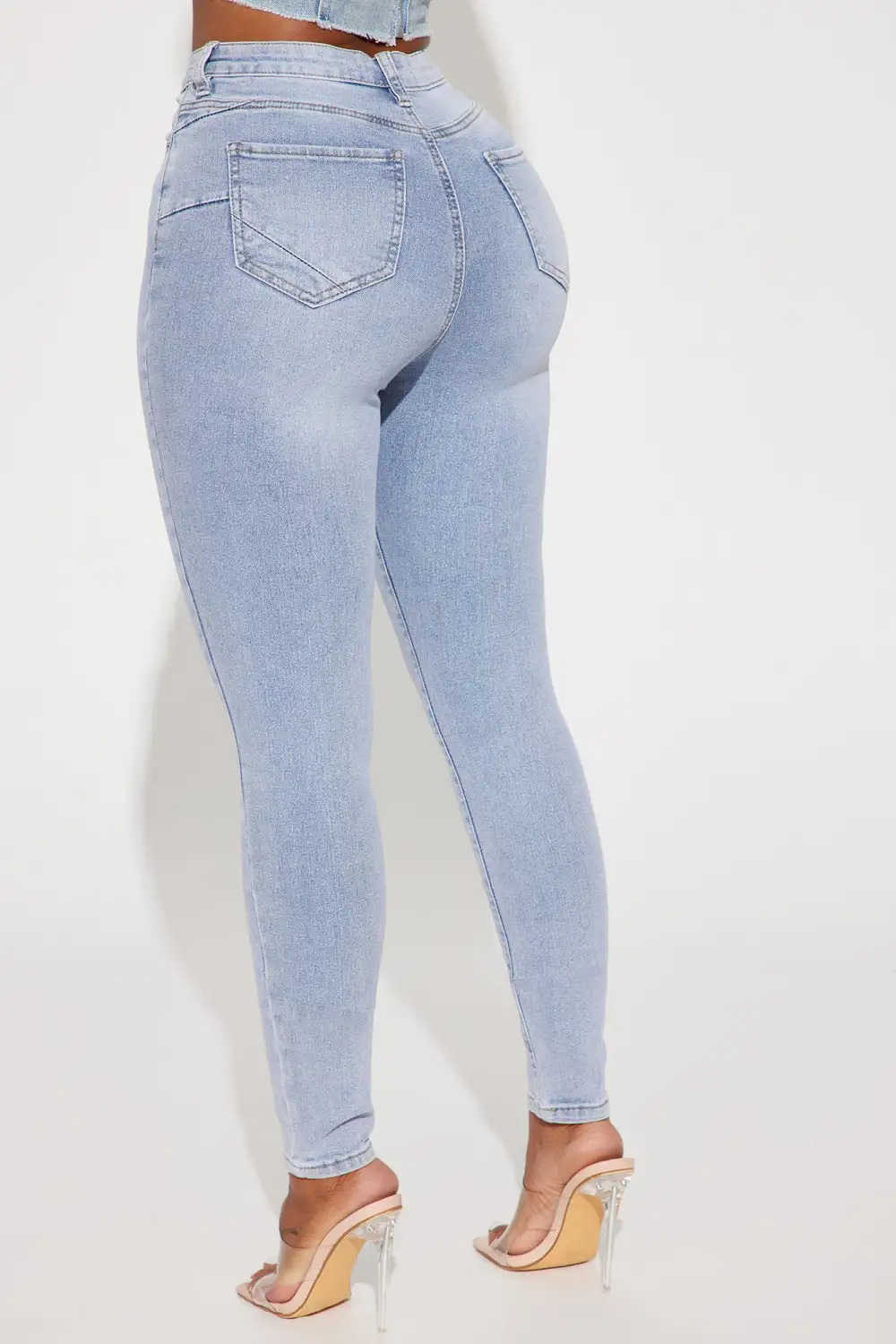 San Diego Sculpting High Rise Stretch Skinny Jeans - Light Wash