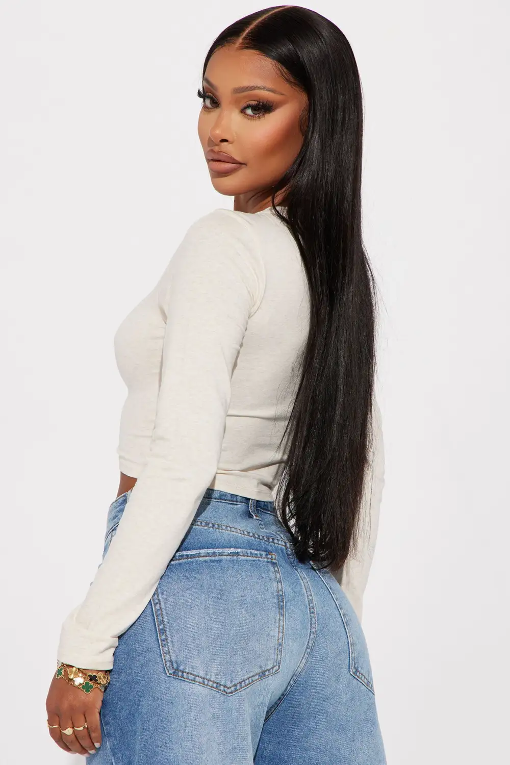 Robin Long Sleeve Top - Oatmeal