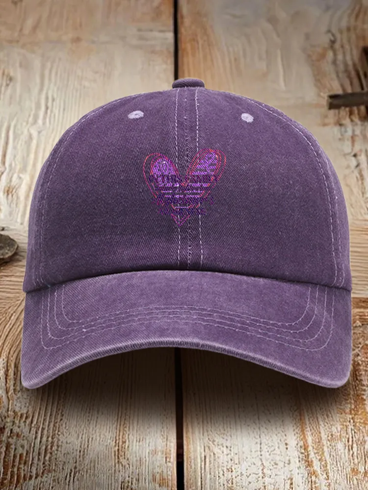 In This Family Nobody Fights Alone Alzheimer'S Awareness Baseball Cap