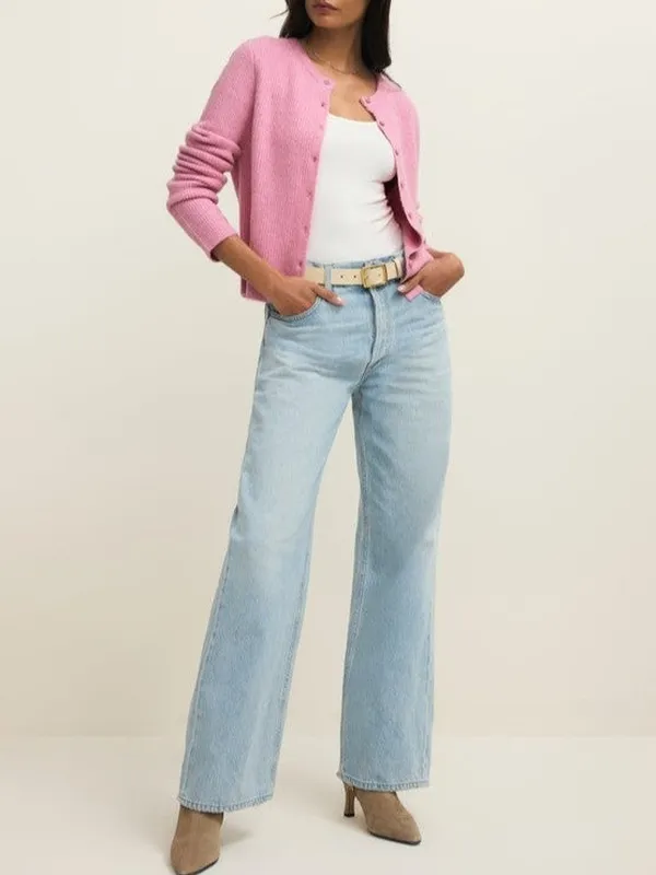 Cozy Ribbed Button Front Cardigan