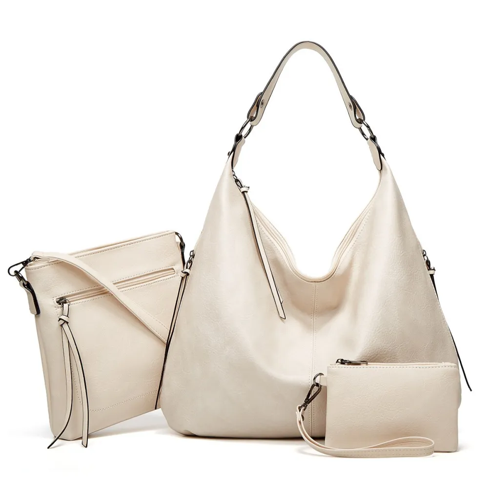 2022 New Women's Three-in-one Leather Bag