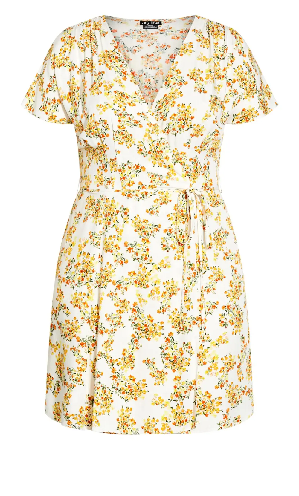 Evans Cream Sorrento Floral Dress
