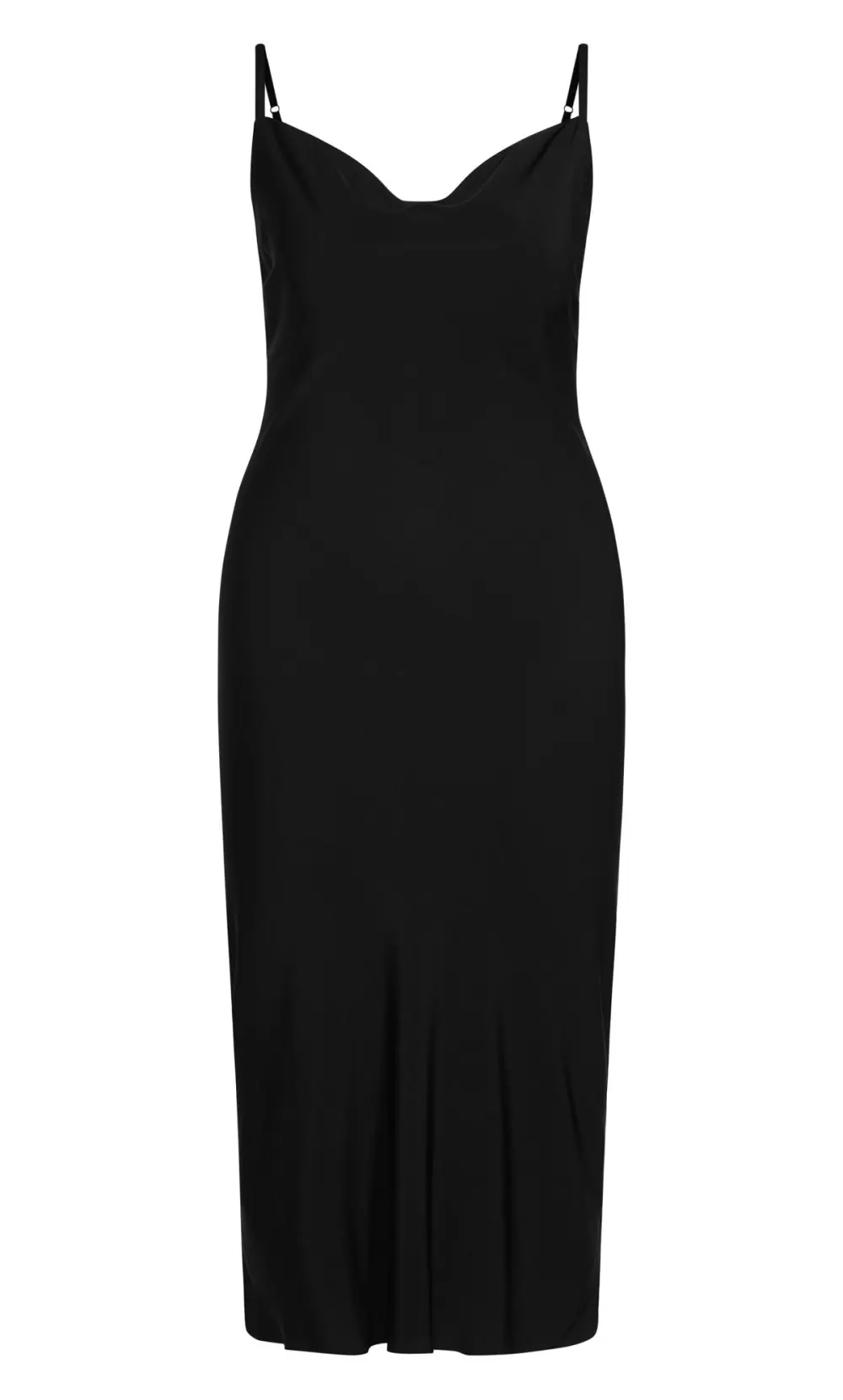 Evans Black Shimmer Slip Dress