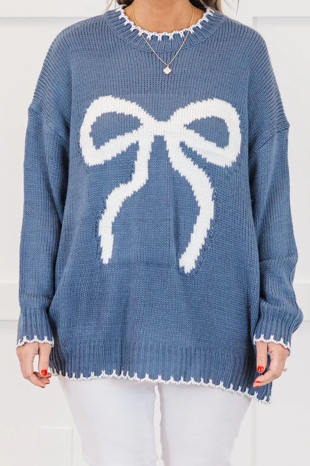 Cute And Charming Sweater, Blue