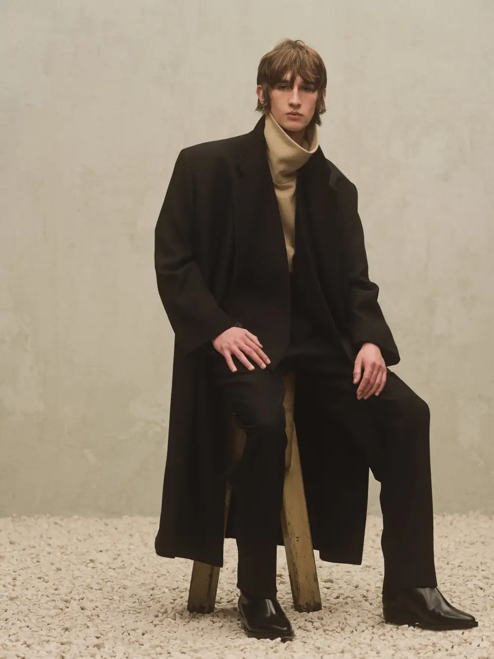 Wool Gabardine Classic Overcoat