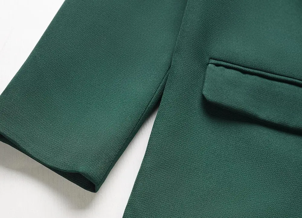 Casual Solid Color Slim Coats