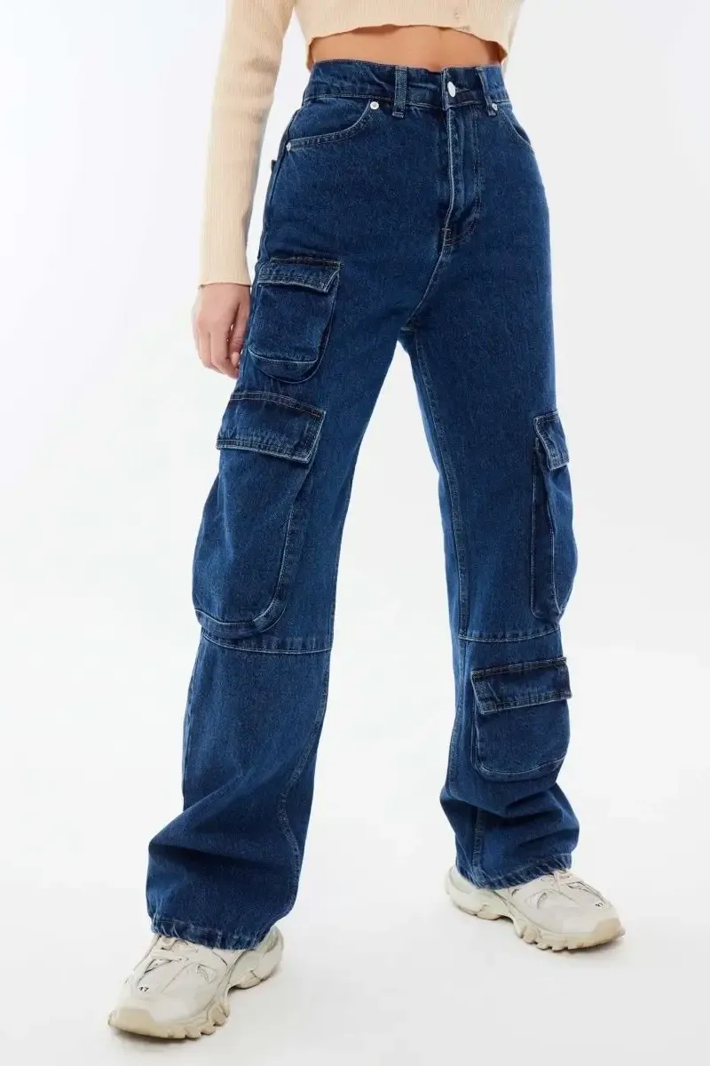 Cargo High Rise Flare Jeans