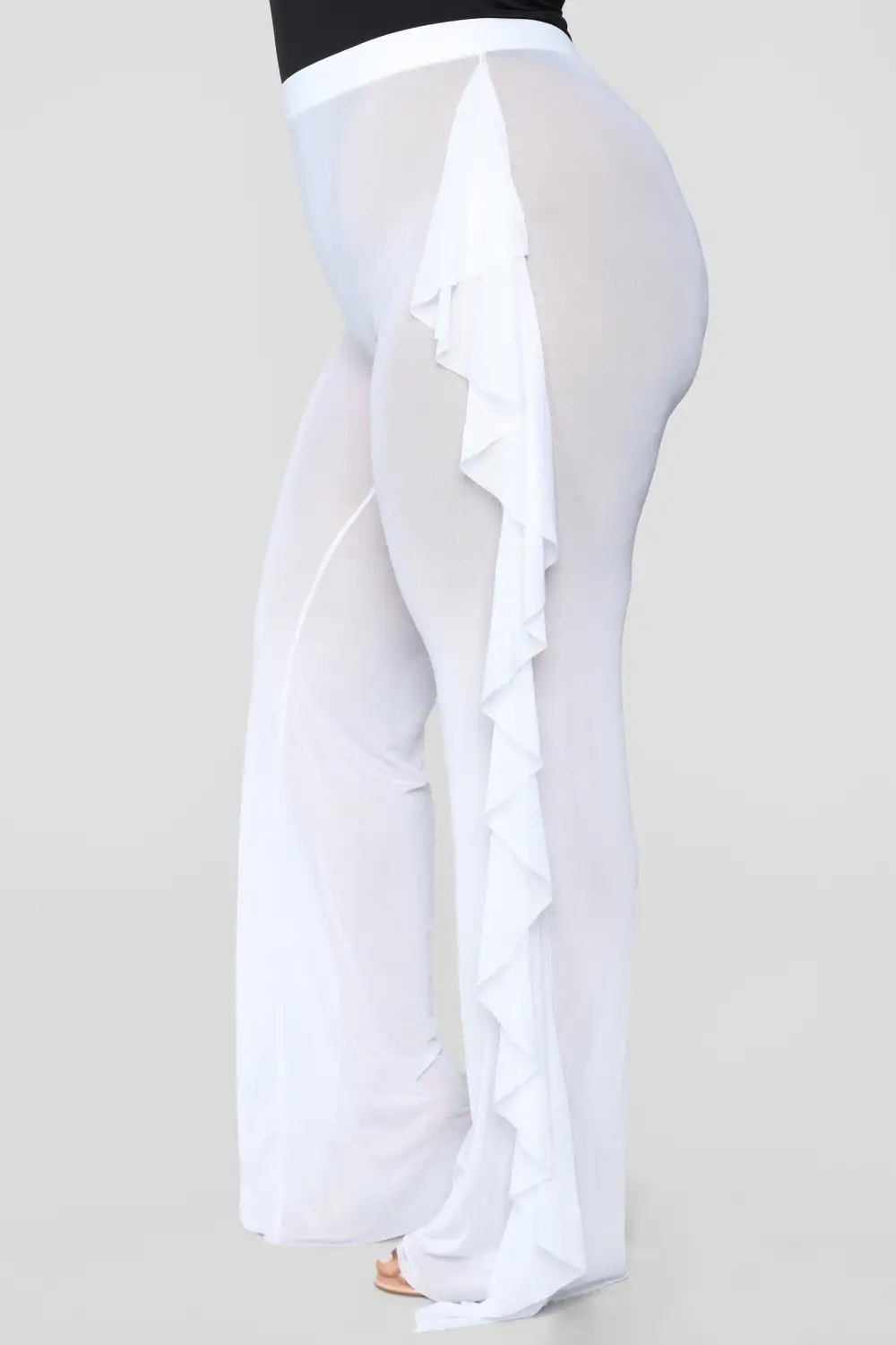 Sunshine See Through Cover Up Pant - White