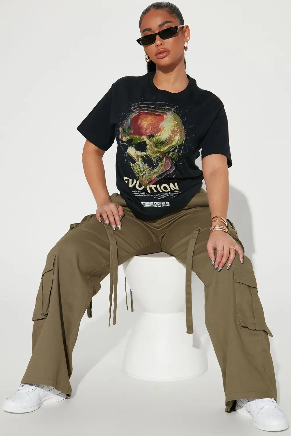 Evolution Graphic T-Shirt - Black