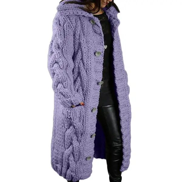 ✨Clearance Sales✨ - 2023 Knitted Thick-Line Jumper Coat