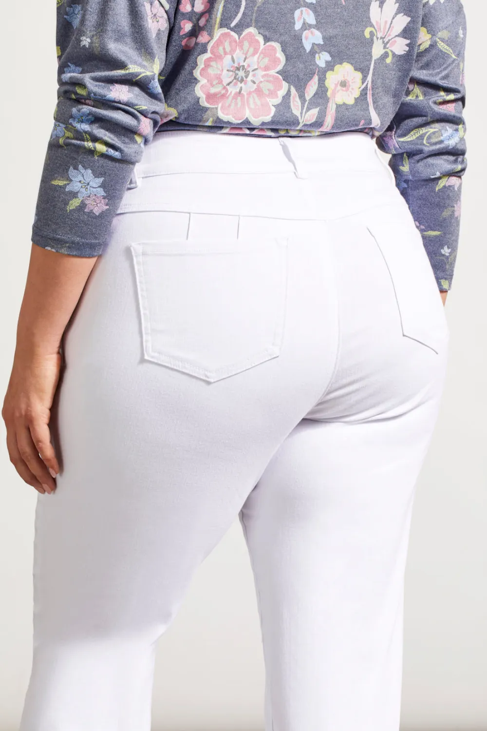 Sophia Curvy Straight Leg Jeans-White