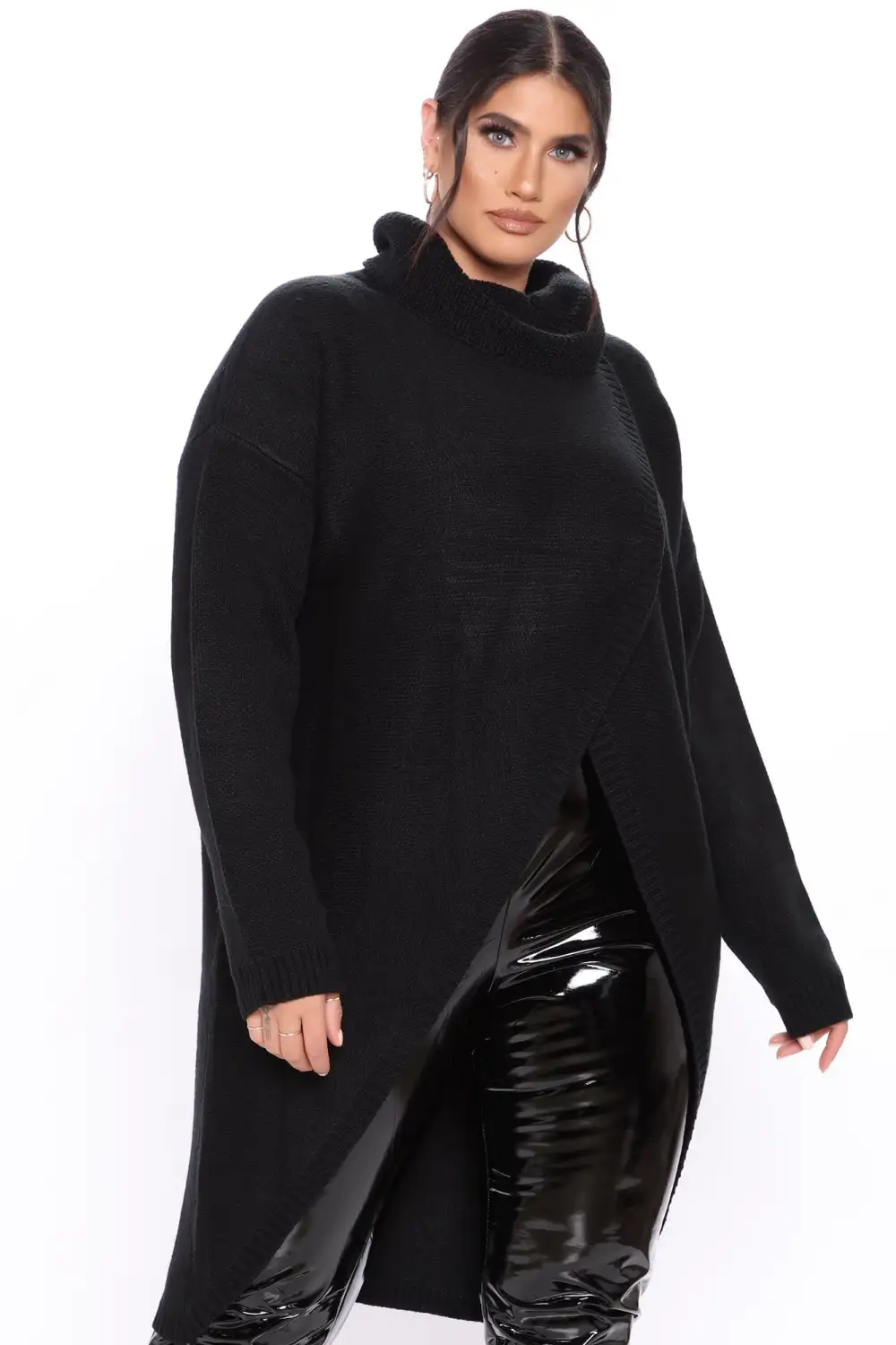 By My Side Turtle Neck Sweater - Black