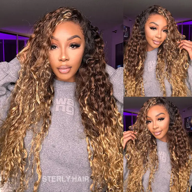 New Fabulous Beyonce Style | 13x6 Lace Ombre Deep Wave Frontal Wig