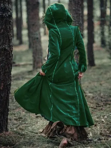 Long Sleeve Hoodie Cotton-Blend Jacket