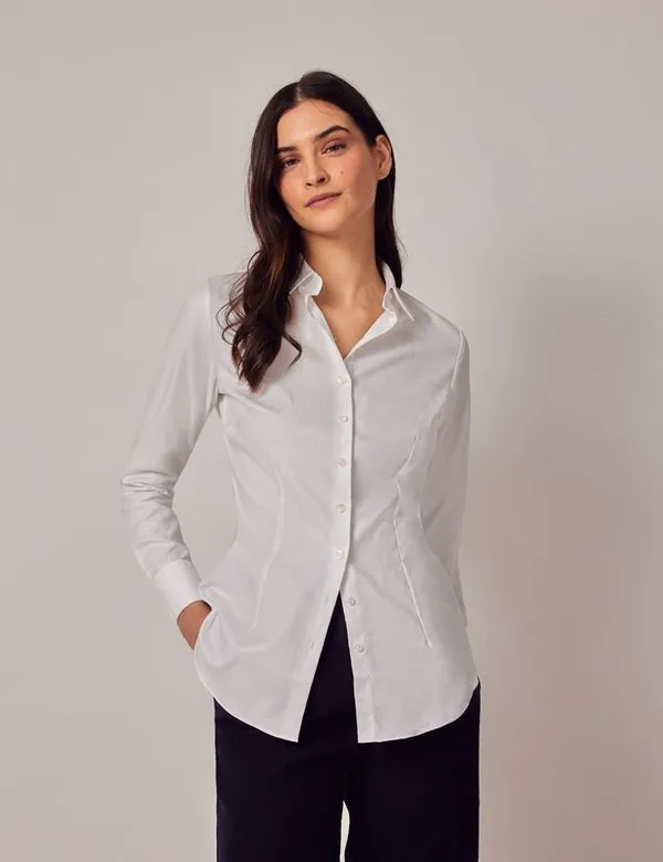 Twill Fitted Shirt - Double Cuffs