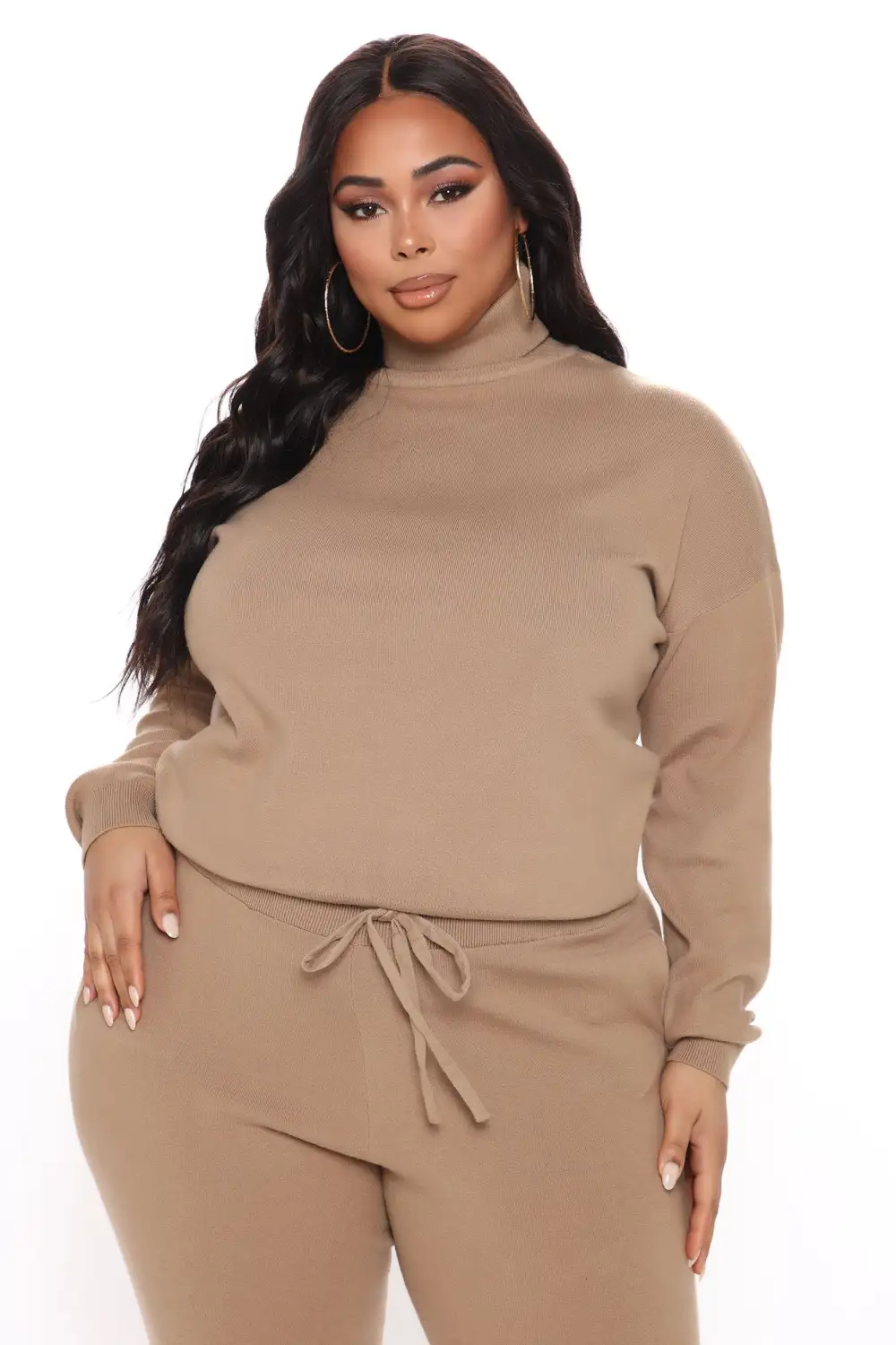 Chill Mami Sweater Set - Mocha