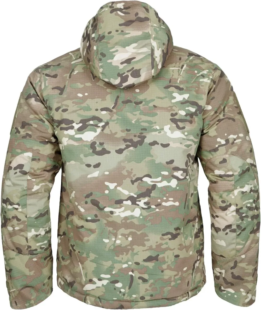 Men's Snow Ski Jacket Camo Tactical Warm Jacket Waterproof Hooded Coat Windproof Winter Parka with 9 Pockets