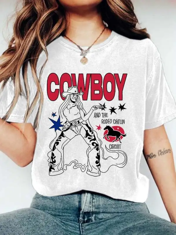 Retro Western & The Rodeo Chitlin' Circuit Print T-Shirt