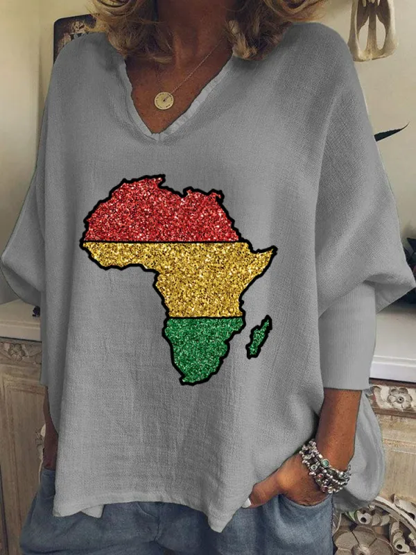 Women's June Festival V-neck T-shirt