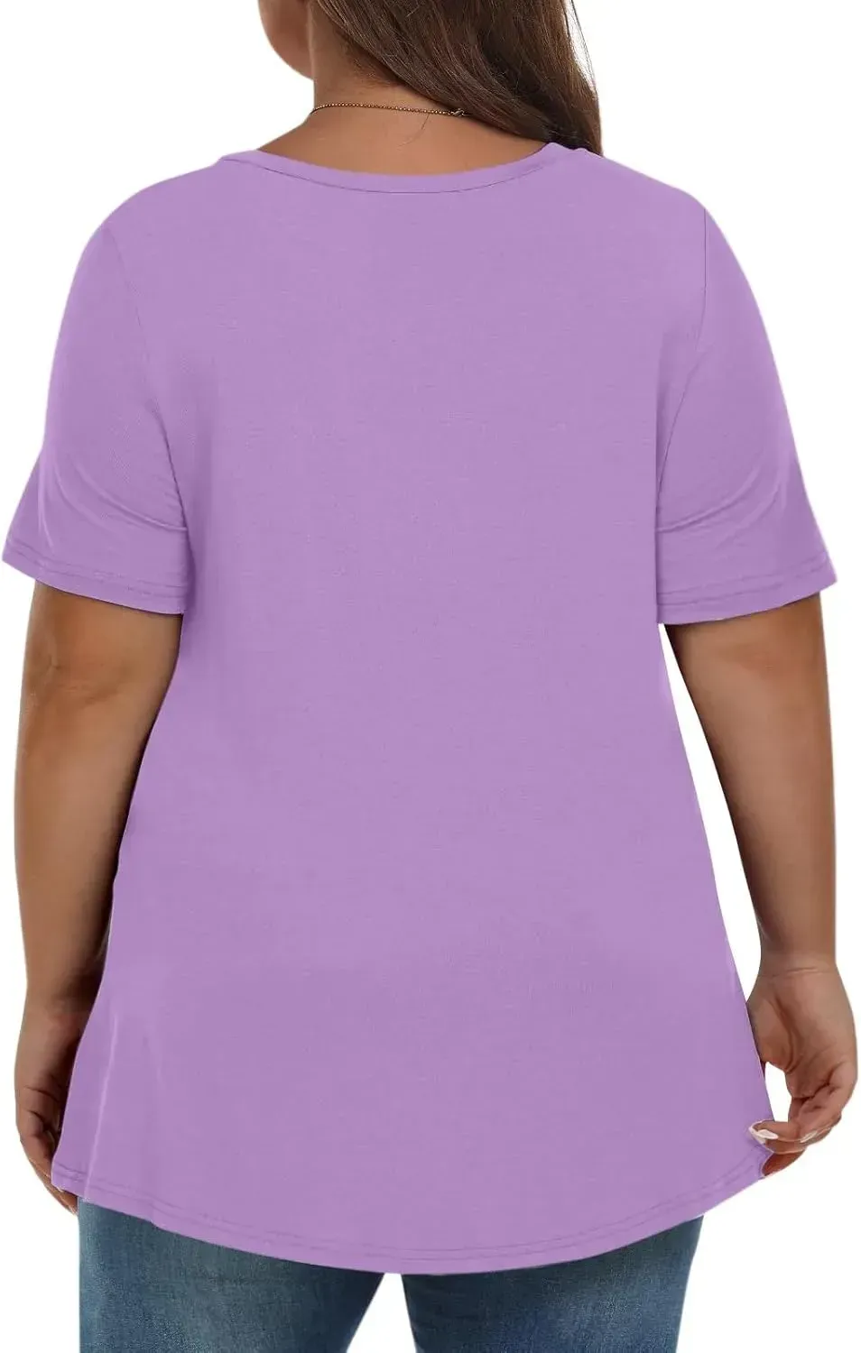 Plus Size Tops for Women Dressy Short Sleeve V Neck Shirts for Women Summer Tops for Women 2024 Floral Print Top