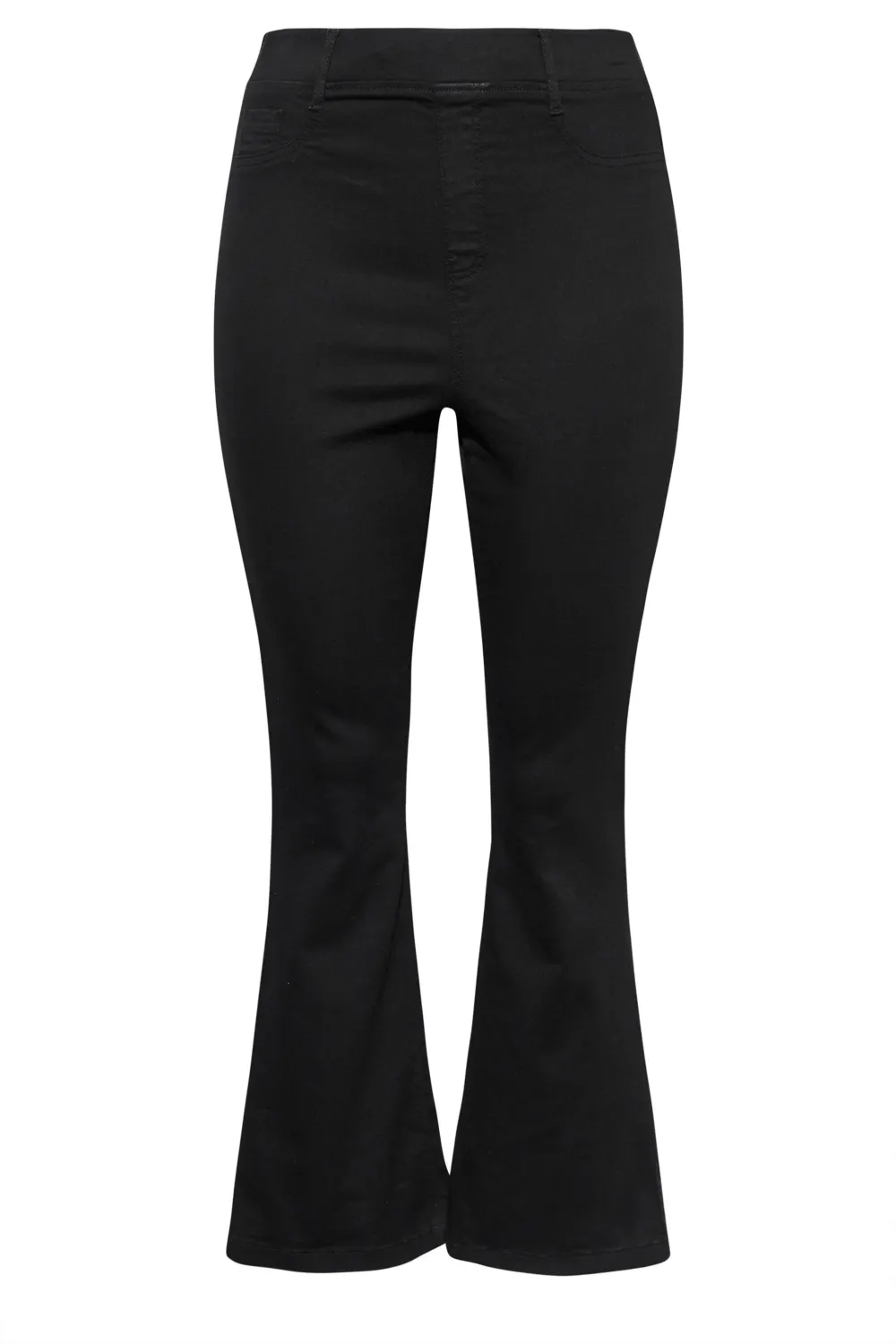 YOURS Curve Black Stretch Pull-On HANNAH Bootcut Jeggings