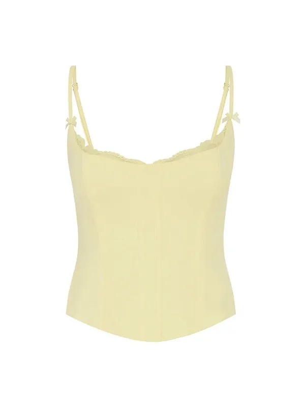 Structured Lace Bustier Top