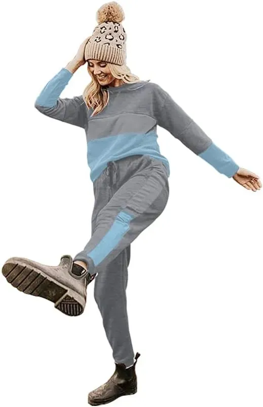 Lounge Sets for Women Two Piece Outfits Sweatsuits Sets Long Pant Loungewear Workout Athletic Tracksuits