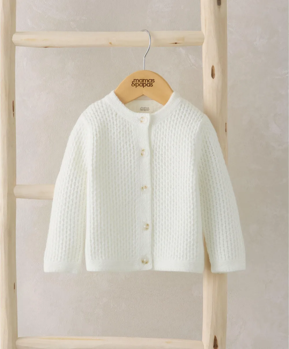 Knitted Cardigan - White