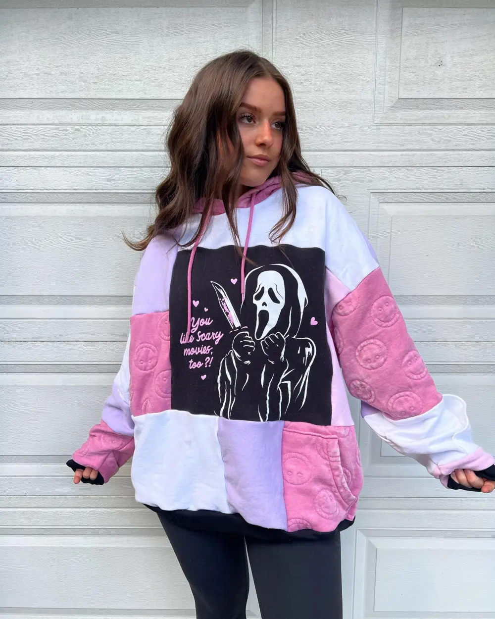 Pink hoodie sweatshirts how perfect and cozy piece for your Halloween day